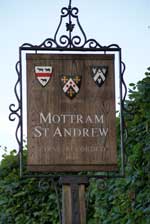 Mottram St. Andrew signpost. Goose Green Farm Bed & Breakfast Mottram St. Andrew signpost