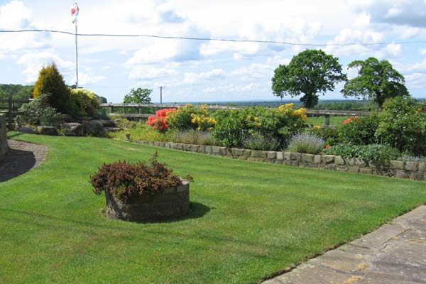garden view at Goose Green Farm