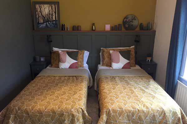 Twin room at Goose Green Farm B&B